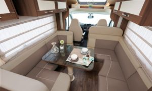 motor home dinning area